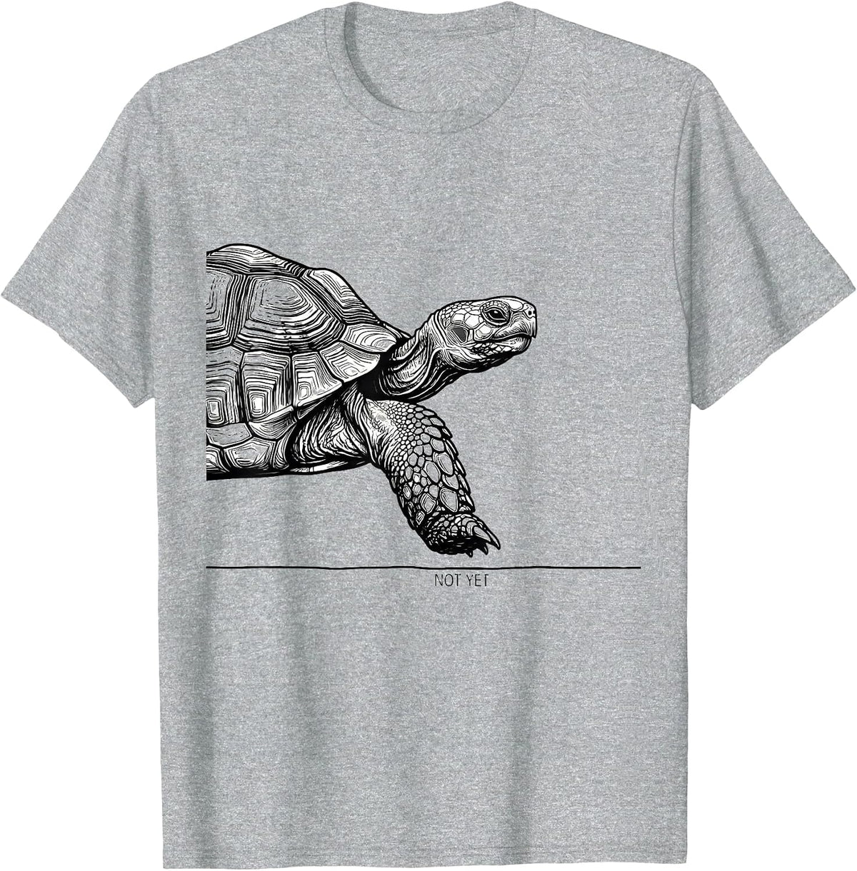 Men's Not Yet Funny Tortoise Lover Pet Owner Gift T-Shirt - Heather Grey