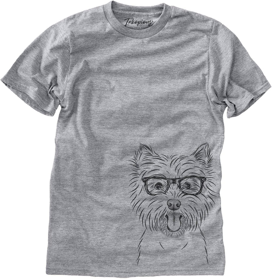 Inkopious Chic Welma the Westie West Highland Terrier Dog Triblend T-Shirt - Unisex Grey Crew Neck