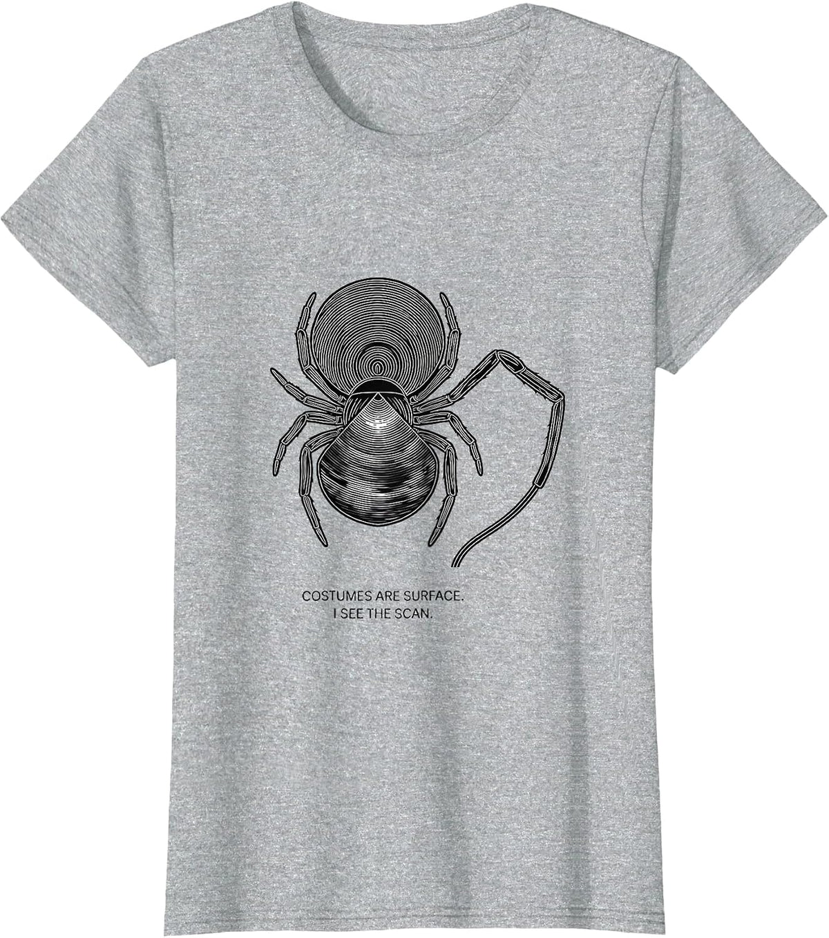 Costumes Are Surface I See The Scan Funny Sonographer T-Shirt - Heather Grey