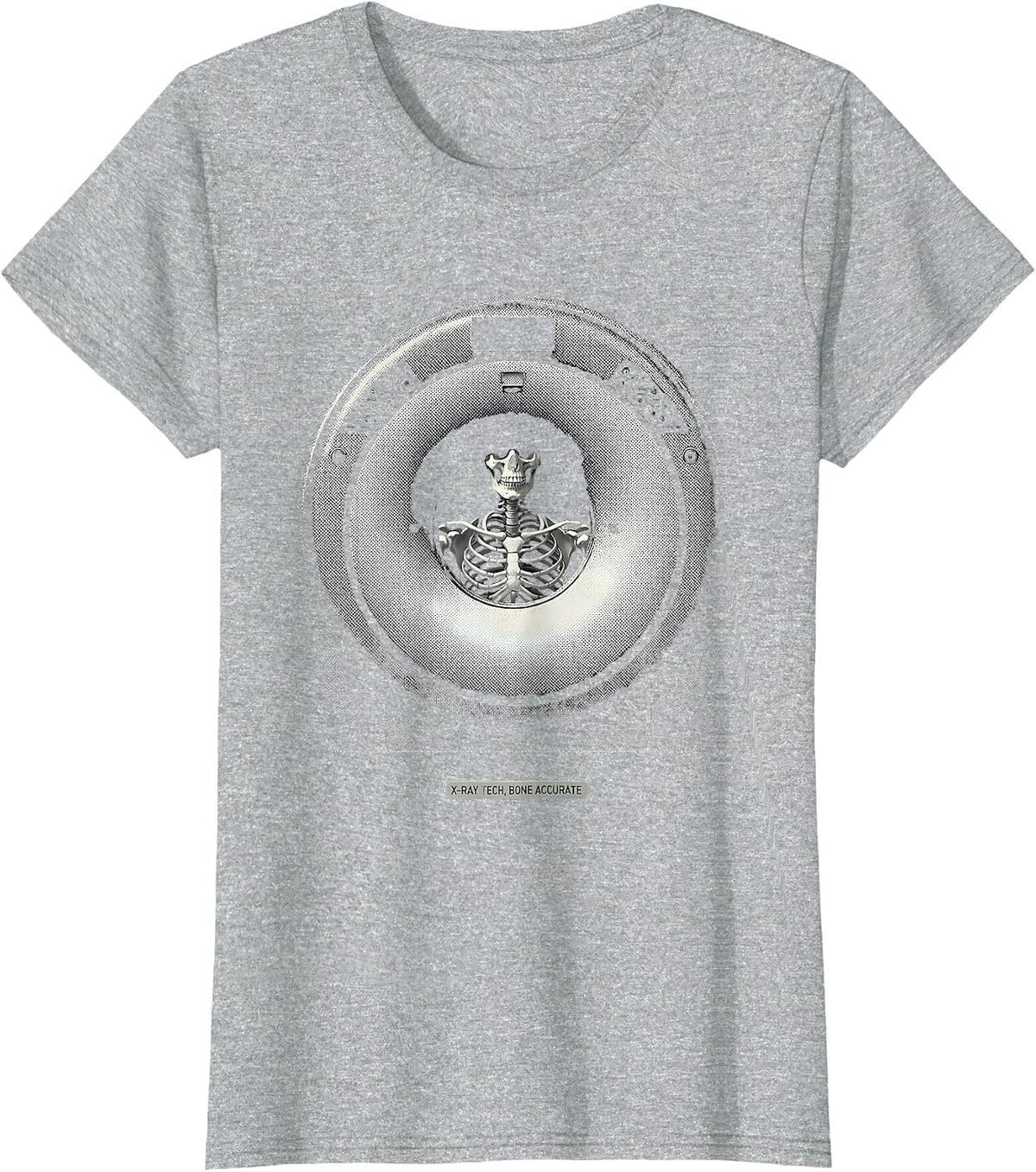 X-Ray Tech Bone Accurate Funny Radiology Tech Gift T-Shirt - Heather Grey