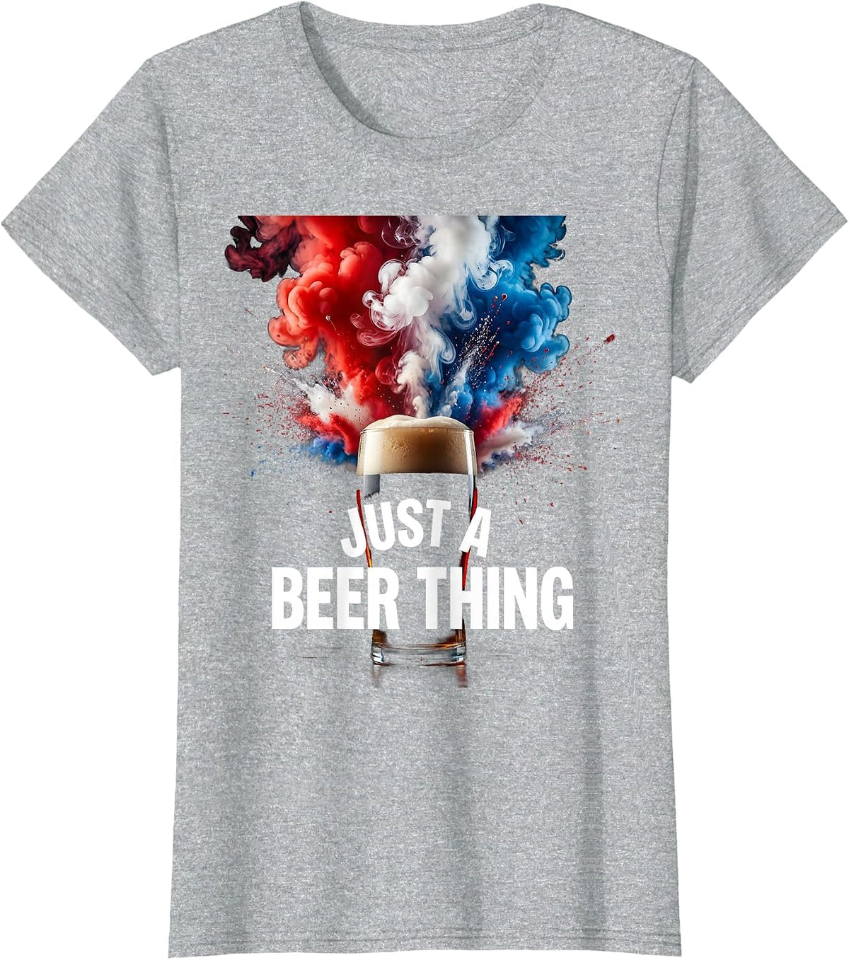 Just a Beer Thing Craft Beer Lover Design T-Shirt - Heather Grey
