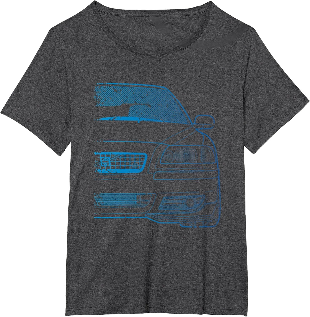 Classic Racing S60-R Turbo Blue Gradient Tshirt T-Shirt - Dark Heather Grey