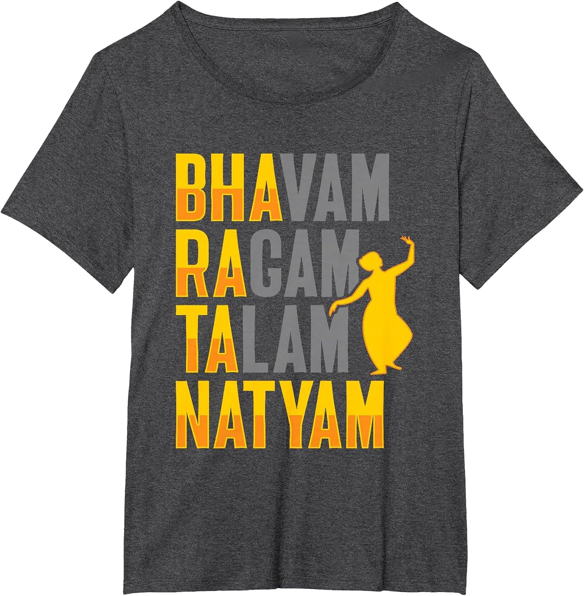 Bharatanatyam Design for a Bharatanatyam Dancer T-Shirt - Dark Heather Grey
