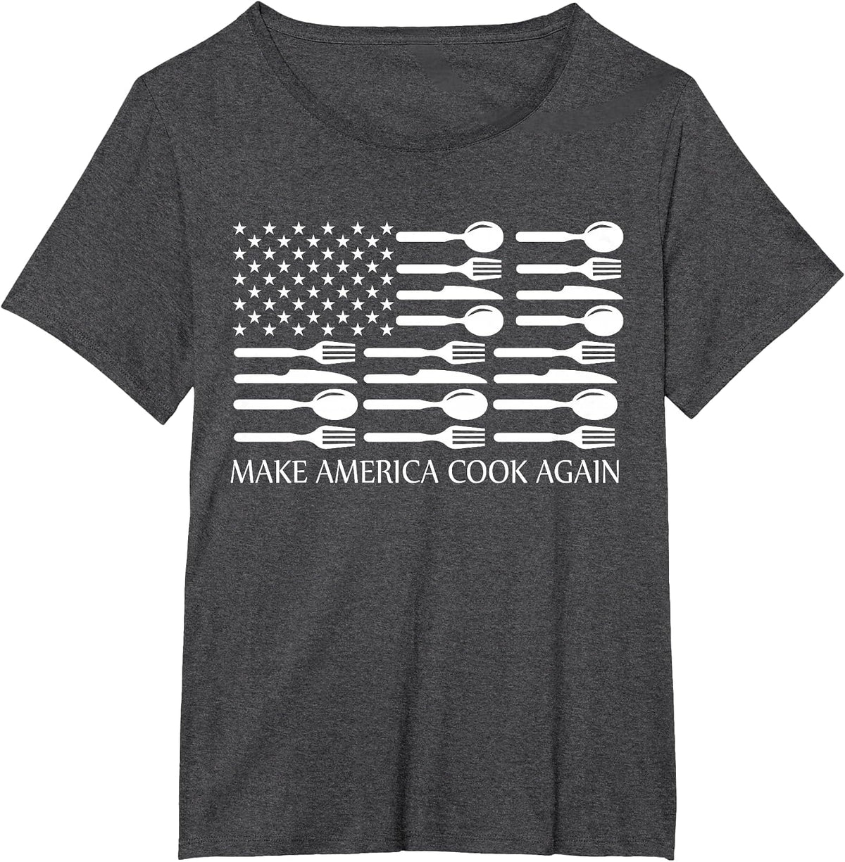 Make America Cook Again Cooking Chef T-Shirt T-Shirt - Dark Heather Grey