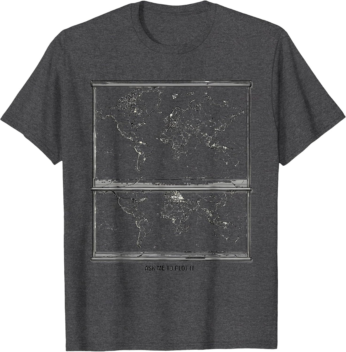 Ask Me To Plot It Funny History Teacher Back To School T-Shirt - Dark Heather Grey