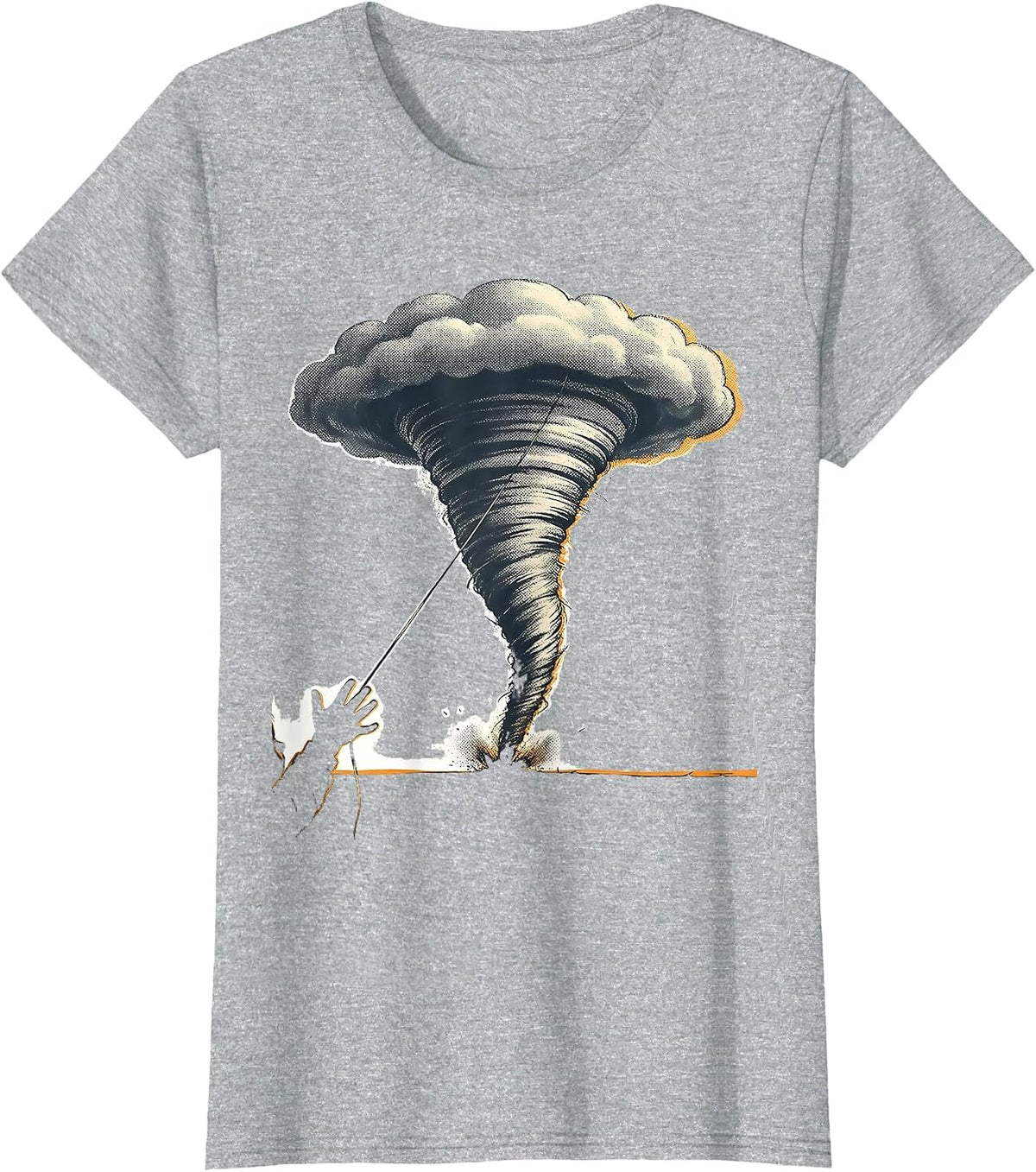 Kept Tornado Balloon Storm Chaser Meteorology Enthusiast T-Shirt - Heather Grey