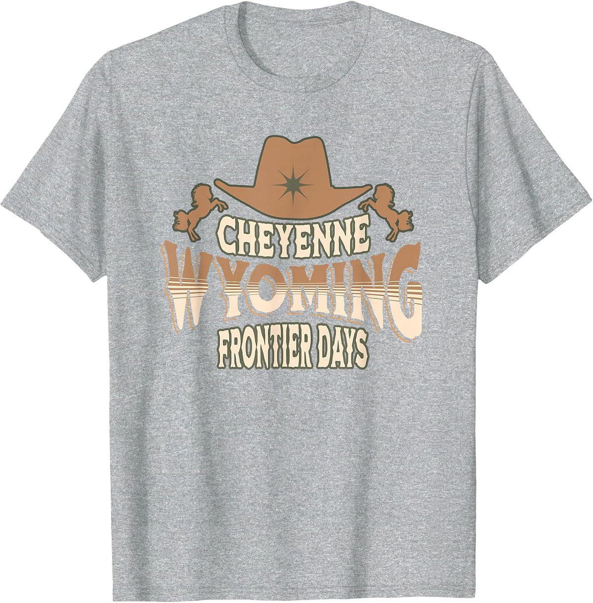 Cheyenne Wyoming Frontier Days T-Shirt - Heather Grey