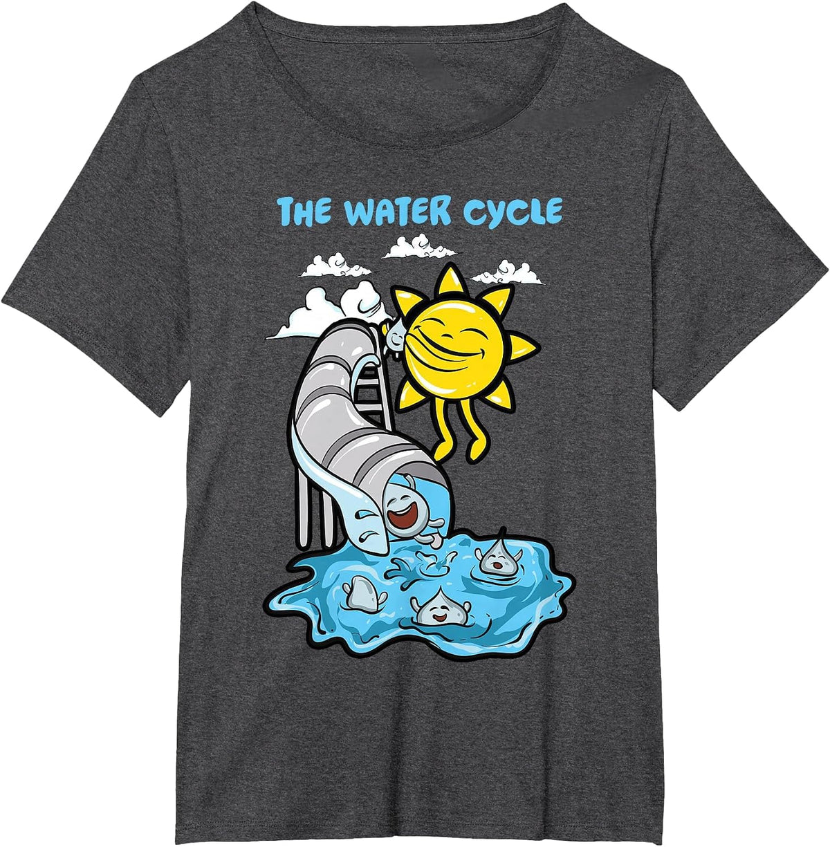 The Water Cycle | Funny Meteorologist Science Weather Nerd T-Shirt - Dark Heather Grey