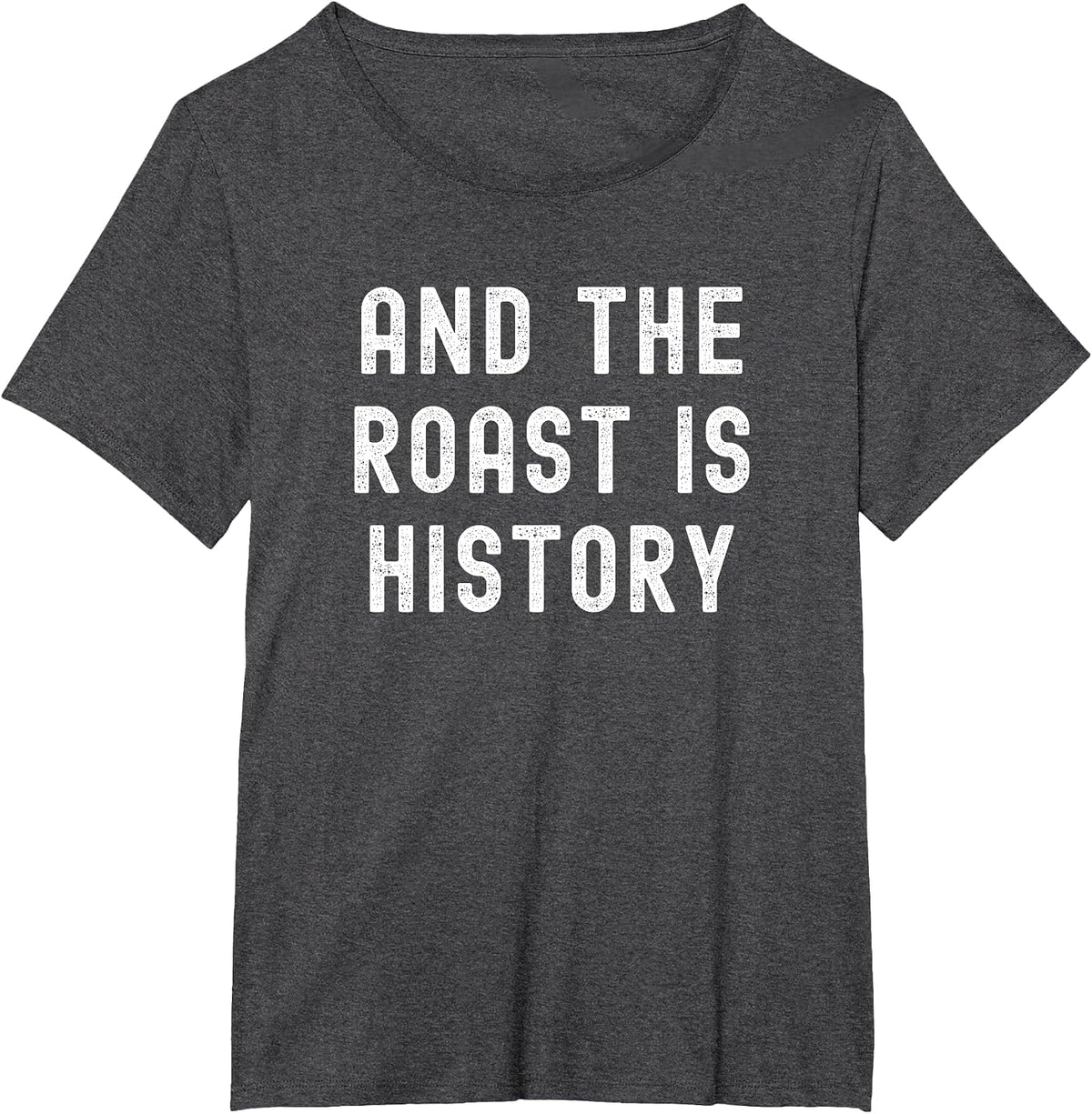 and the Roast is History Thanksgiving Family Matching Pajama T-Shirt - Dark Heather Grey