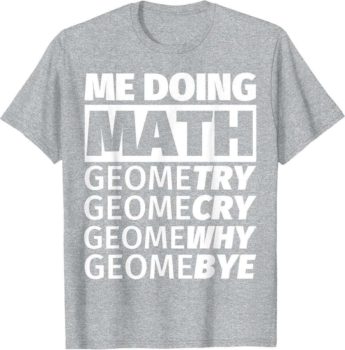 Anti Math I Hate Math School Mathematics Noob T-Shirt - Heather Grey