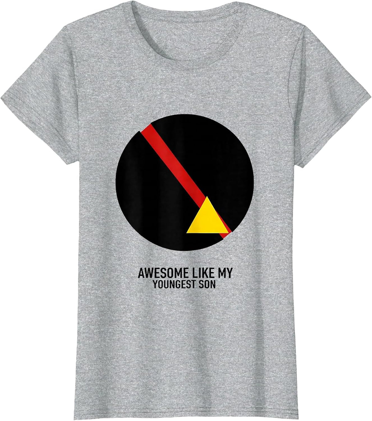 Women's Awesome Like My Youngest Son Funny Parent Child Gift T-Shirt - Heather Grey