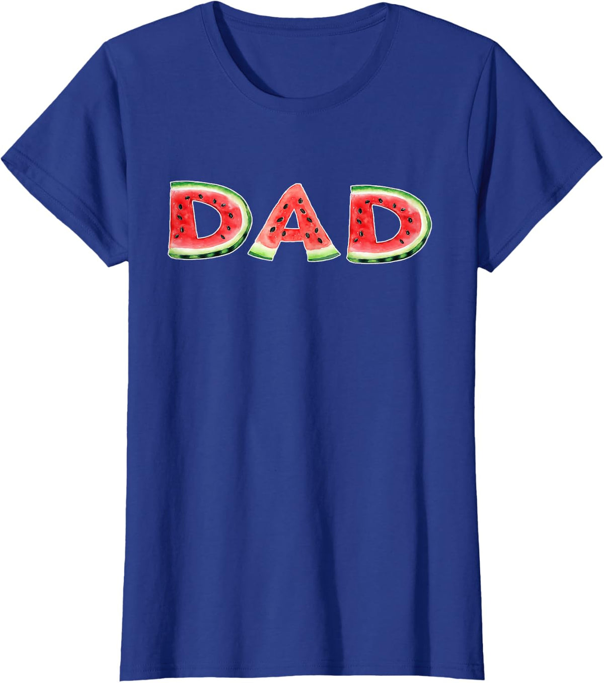 Summer Watermelon Daddy Dad Birthday Party T-Shirt - Royal Blue