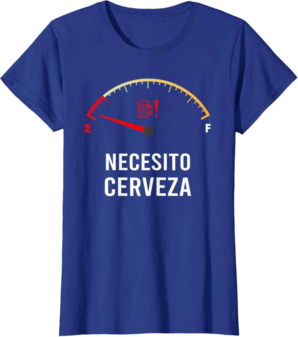 Necesito Cerveza Funny Spanish quote I Need Beer T-Shirt - Royal Blue