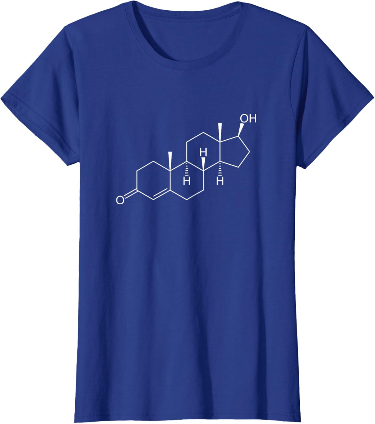 Testosterone Molecule T-Shirt T-Shirt - Royal Blue