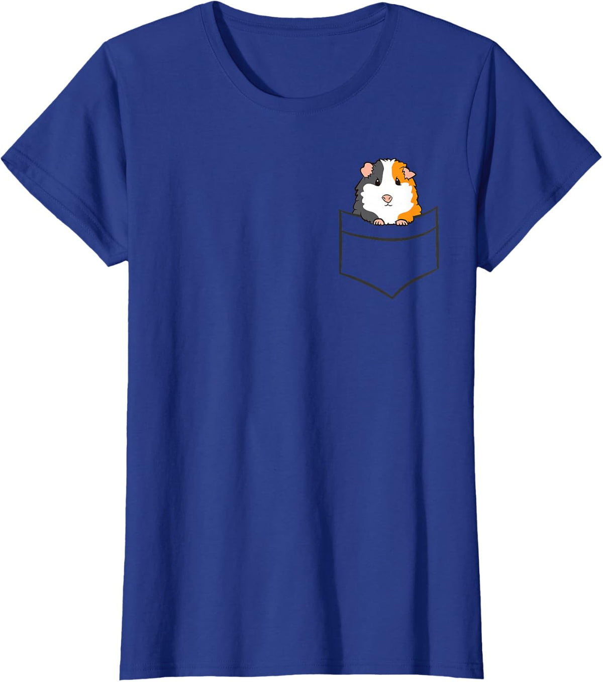 Guinea Pig Owner Cute Pocket Guinea Pig T-Shirt - Royal Blue