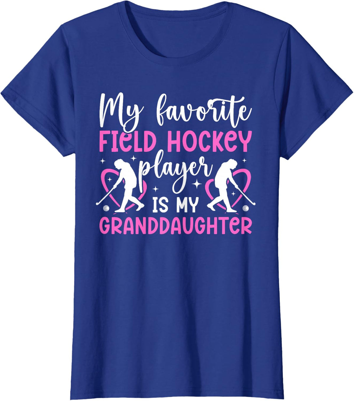 Field Hockey Nana Proud Nana Of A Field Hockey Player Nana T-Shirt - Royal Blue
