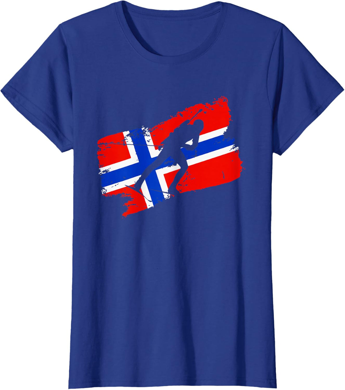 Biathlon Norway Flag Norweigan Cross Country Skiing Shooting T-Shirt - Royal Blue