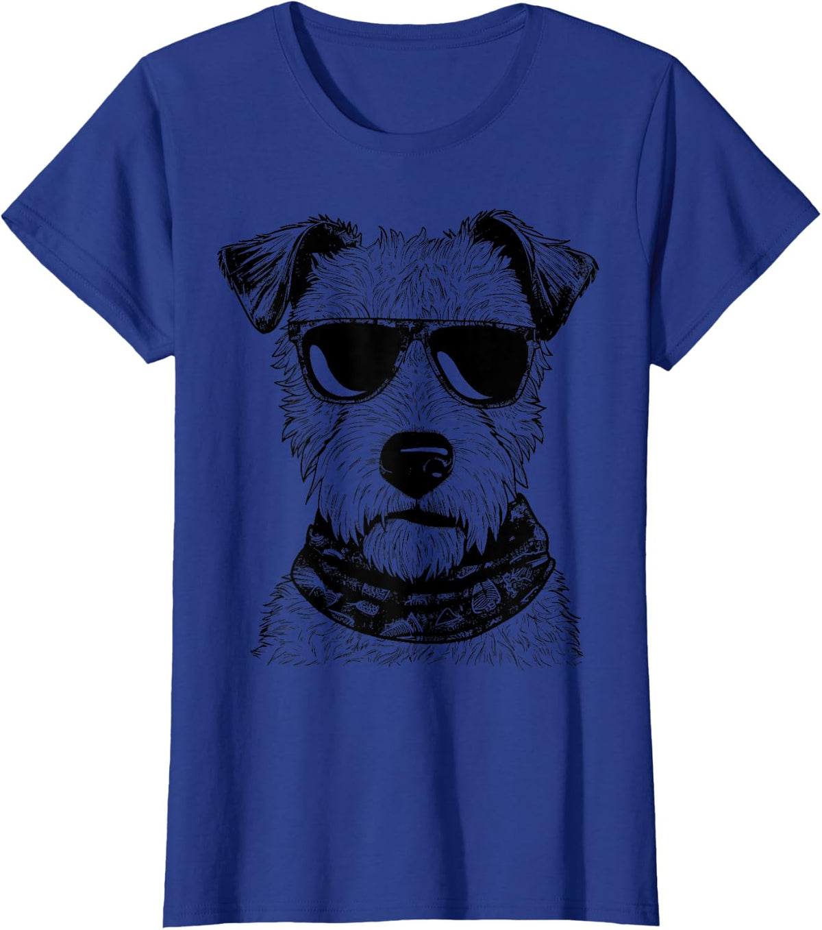 Welsh Terrier Sketch Drawing Art Dog Lover Mom Dad Women T-Shirt - Royal Blue