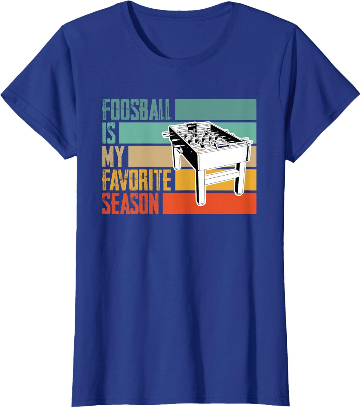 Favorite Season Football Table Soccer Foosball Player T-Shirt - Royal Blue