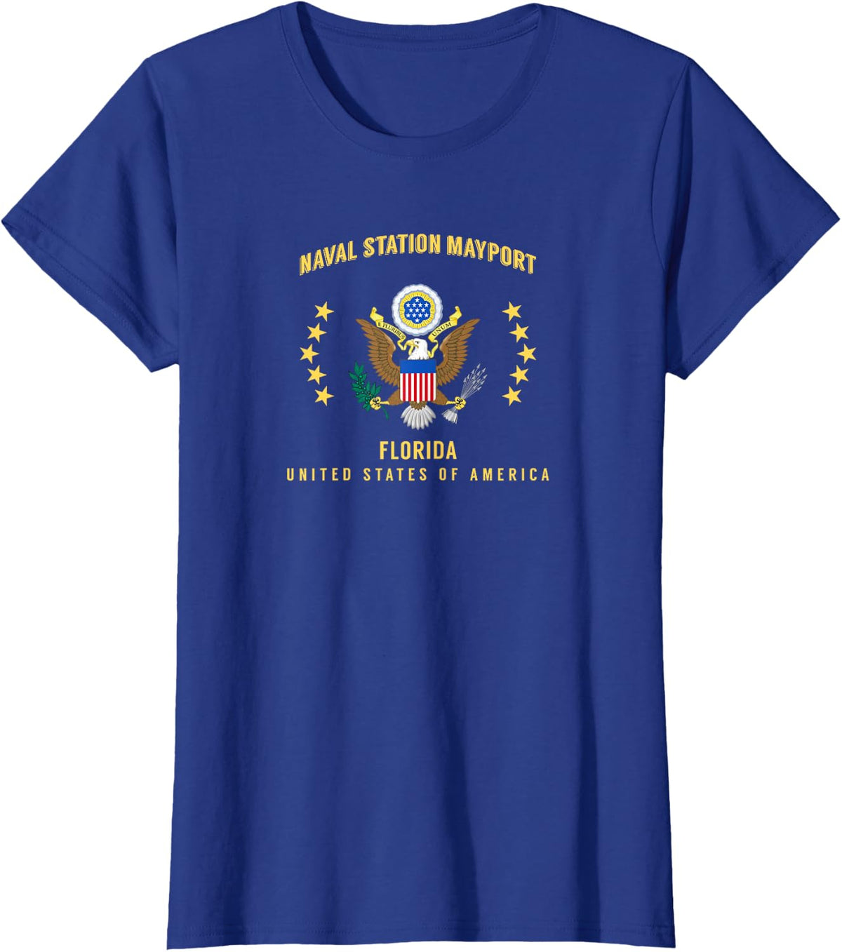 Naval Station Mayport T-Shirt - Royal Blue