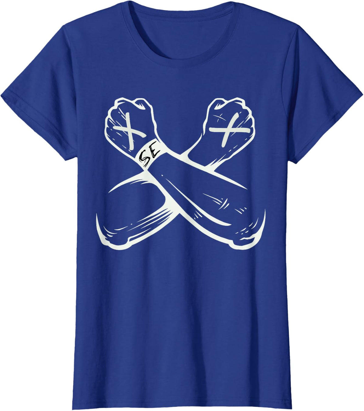 Straight Edge Vegan, Anti-Drug, Punk T-Shirt - Royal Blue