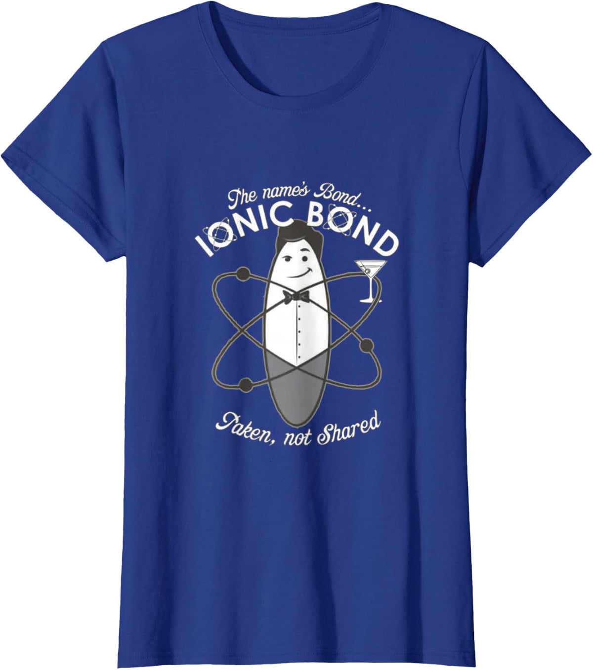 Ionic Bond chemistry pun Tee Shirt T-Shirt - Royal Blue