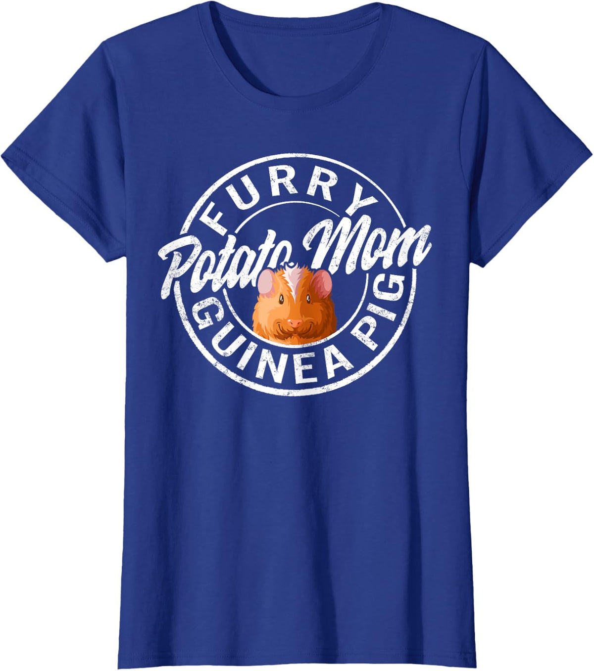 Furry Potato Mom Guinea Pig Mom Cute Cavy Mama Mothers Day T-Shirt - Royal Blue