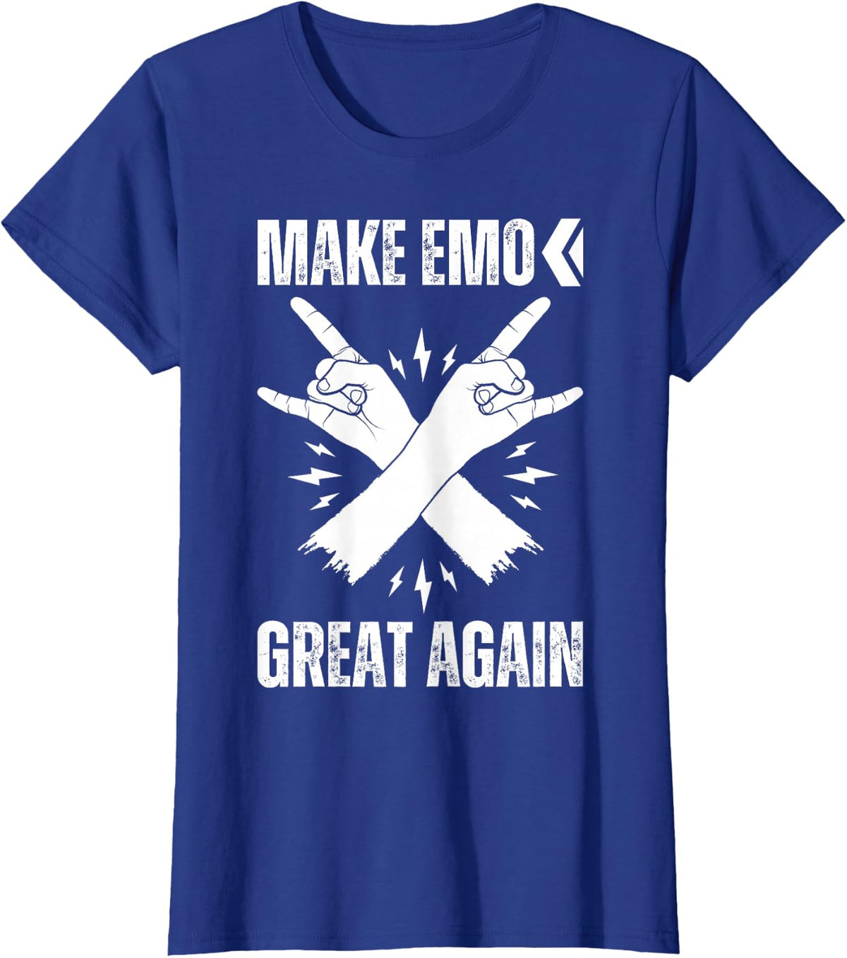 MAKE EMO GREAT AGAIN Elder Emo Still Emo Phase: Emocore T-Shirt - Royal Blue
