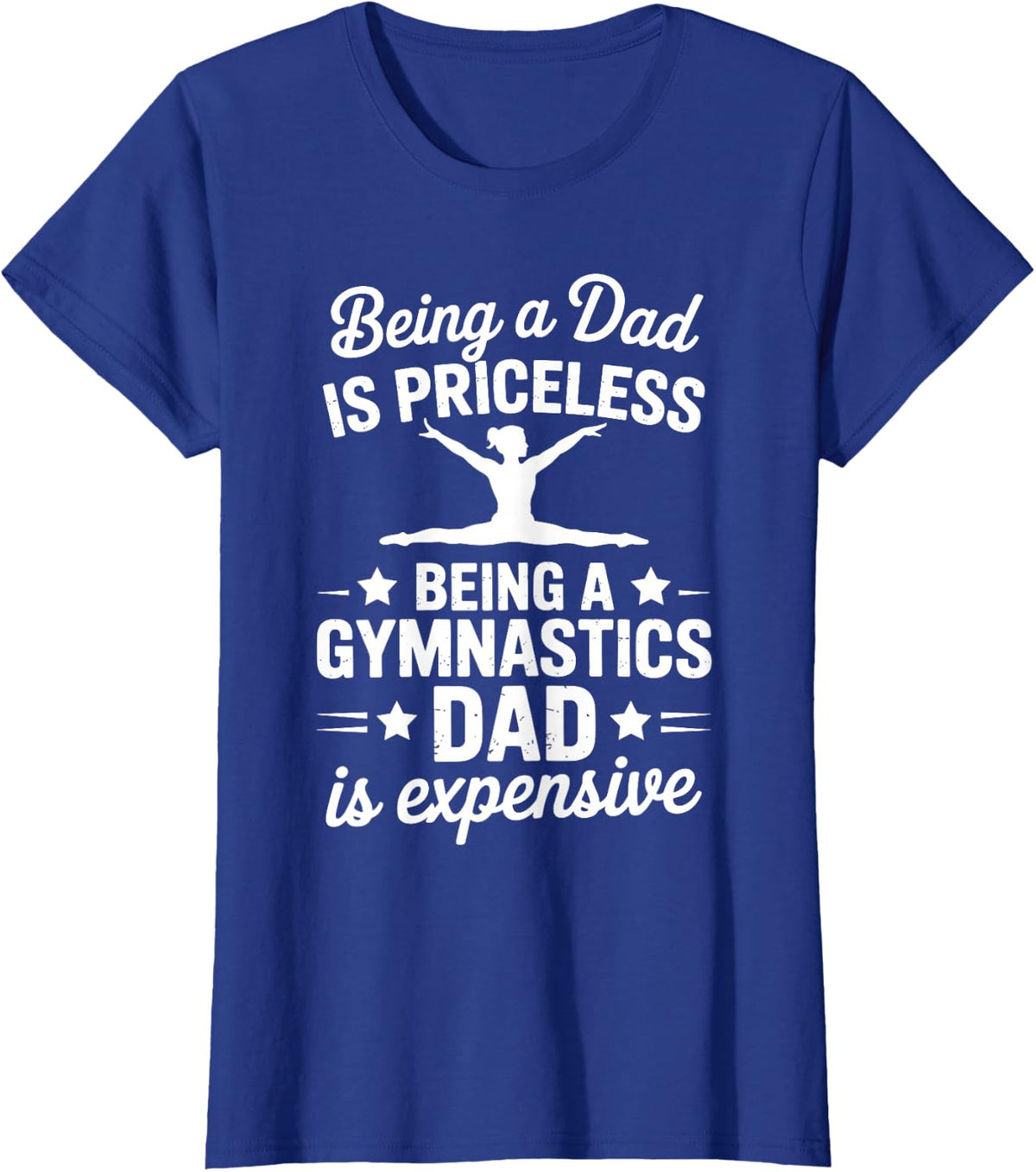 Gymnastics Dad Art for Dad Father Gymnast Gymnastics Lover T-Shirt - Royal Blue