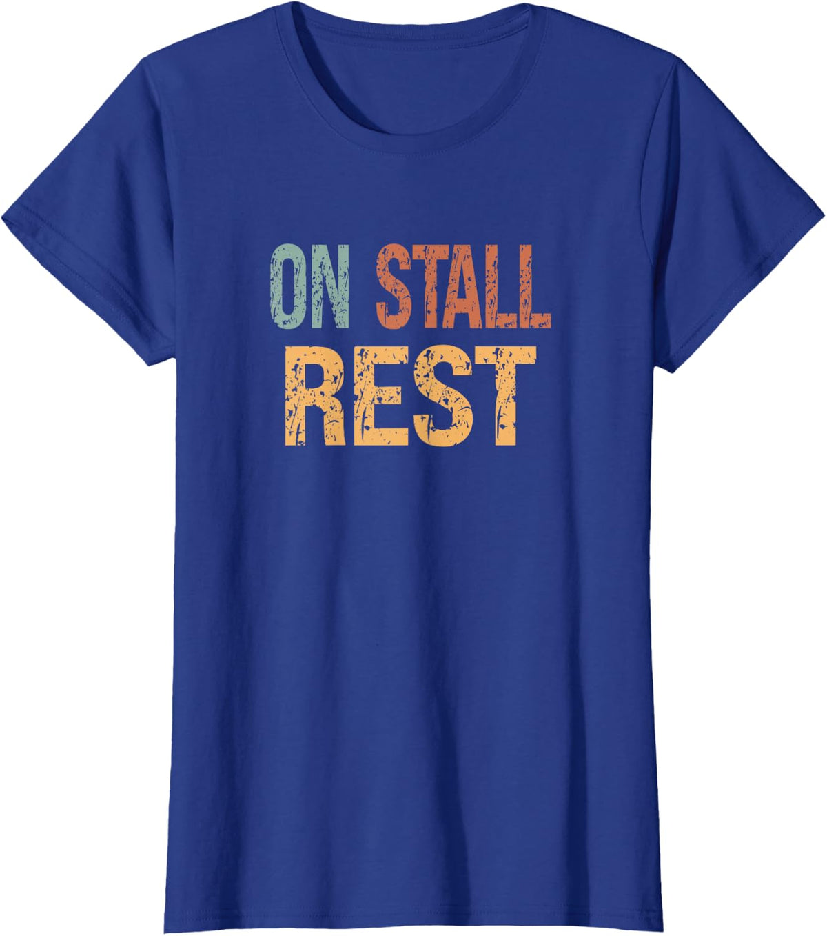 On Stall Rest Cool Horse Quotes T-Shirt - Royal Blue