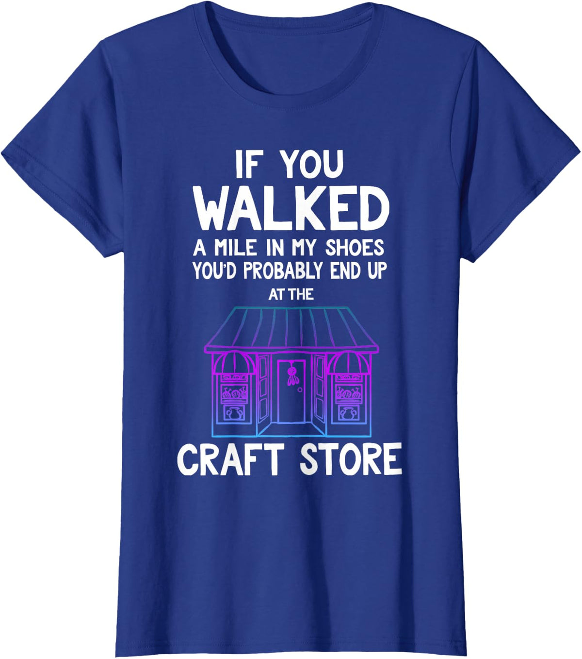 Crafting Gifts For Women Girls Adults Crafters The Crafter T-Shirt - Royal Blue