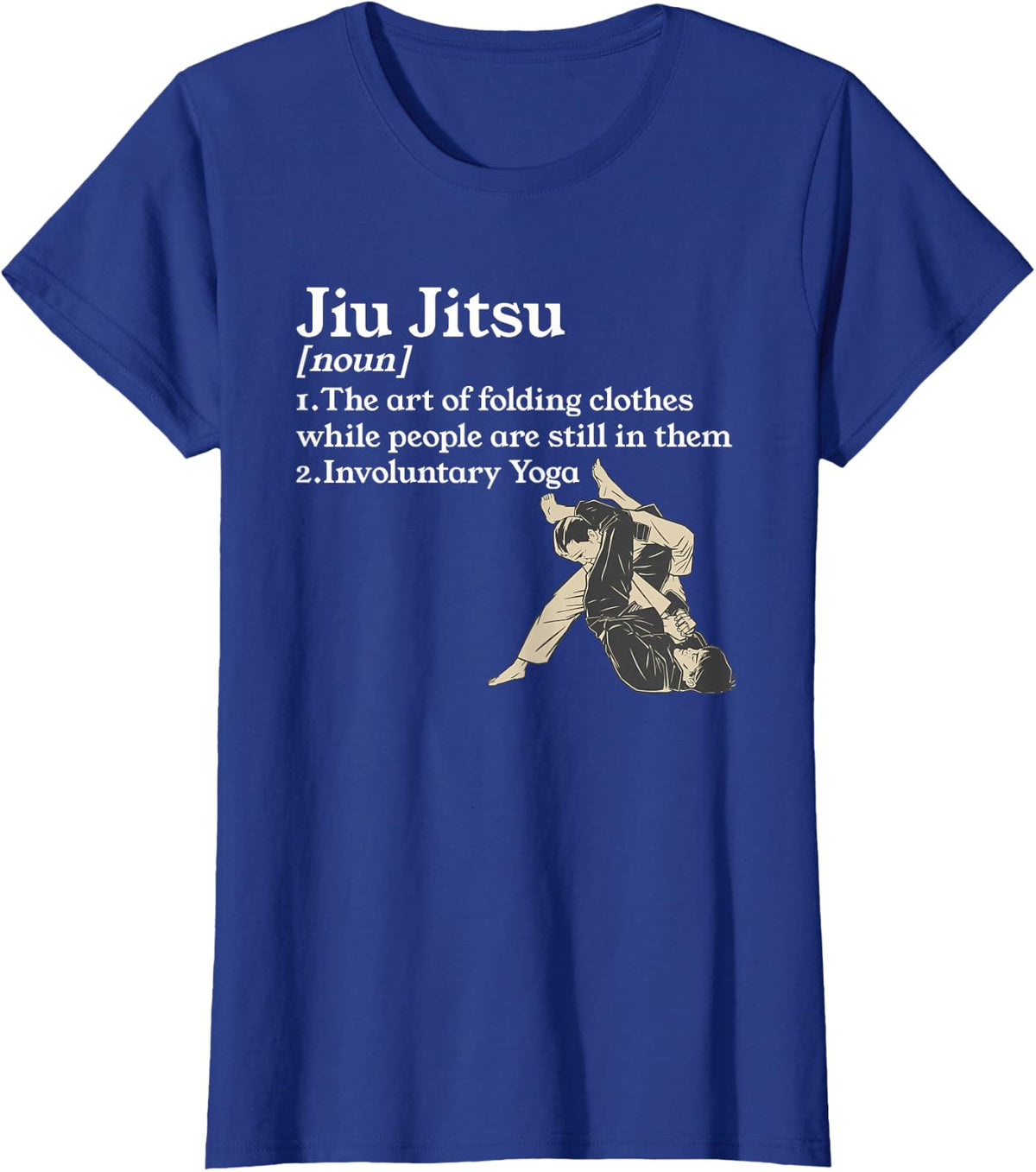 Jiu Jitsu The Art Of Folding Clothes Martial Arts T-Shirt - Royal Blue