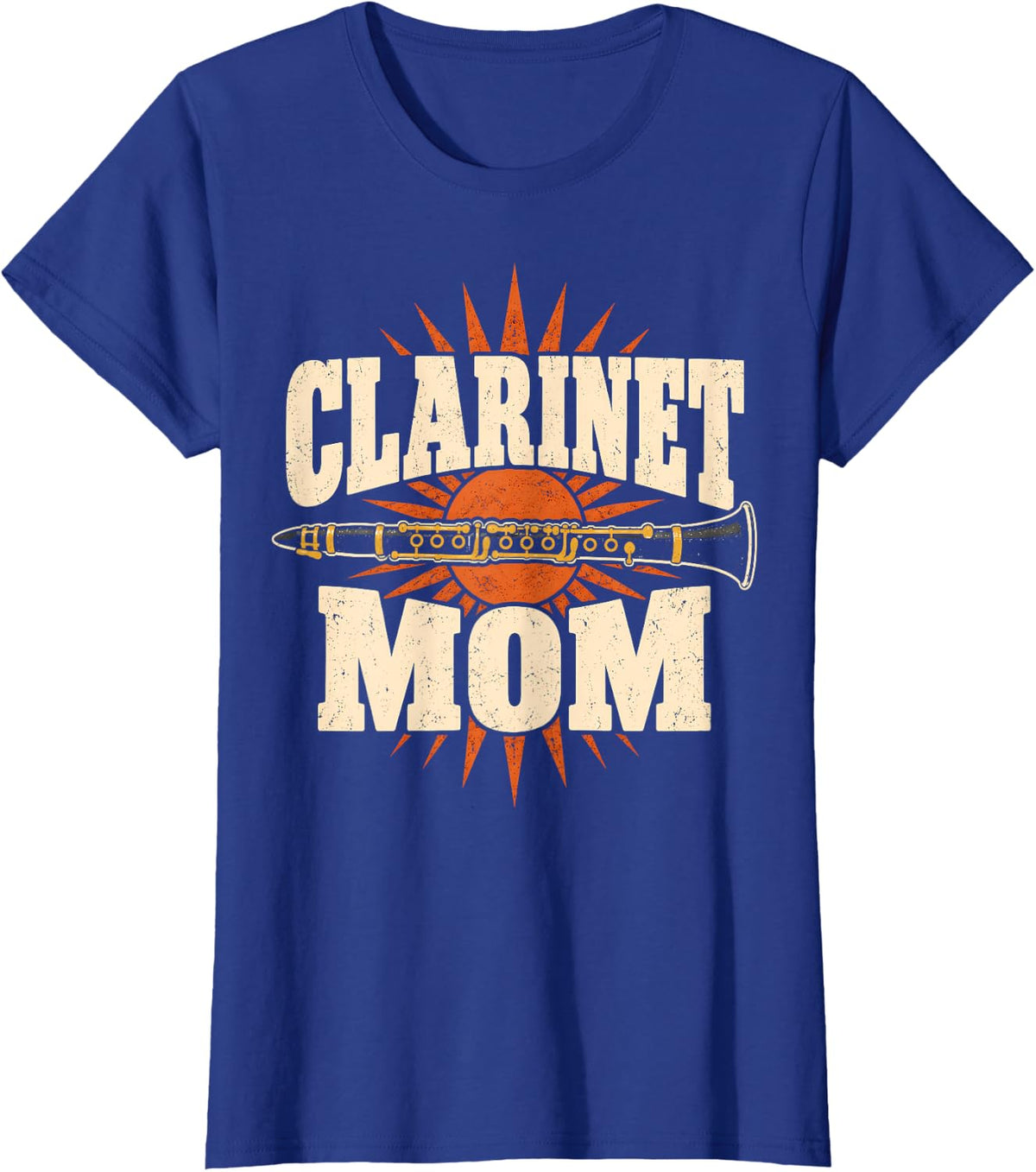 Clarinet Mom Orchestra Music T-Shirt - Royal Blue