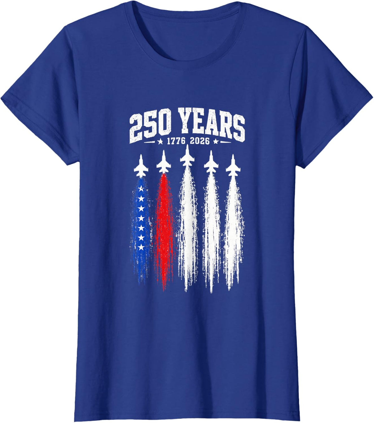 250 Anniversary USA 4th of July 250 Years American Patriotic T-Shirt - Royal Blue