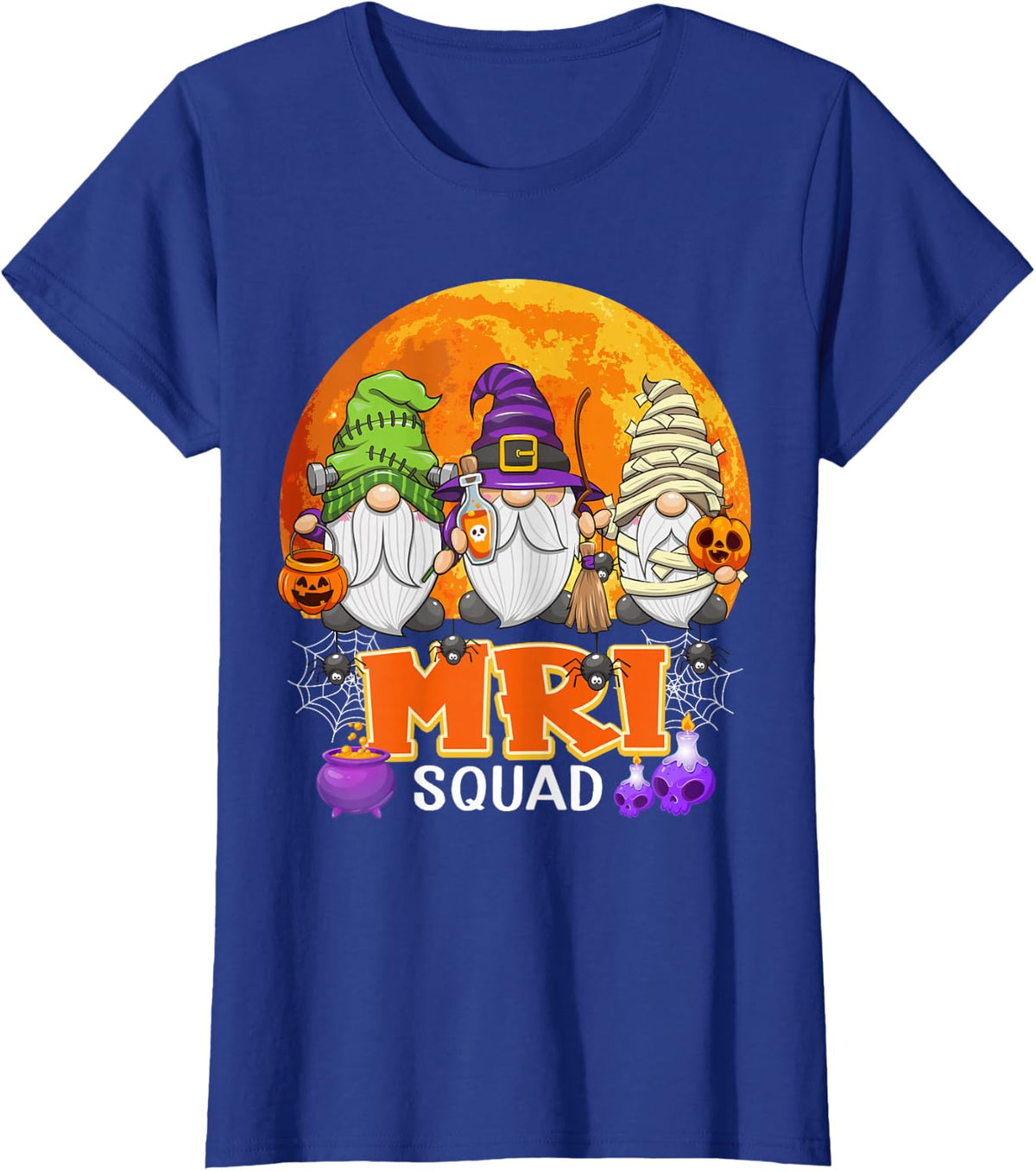 MRI Squad Halloween MRI Tech Gnome Matching T-Shirt - Royal Blue