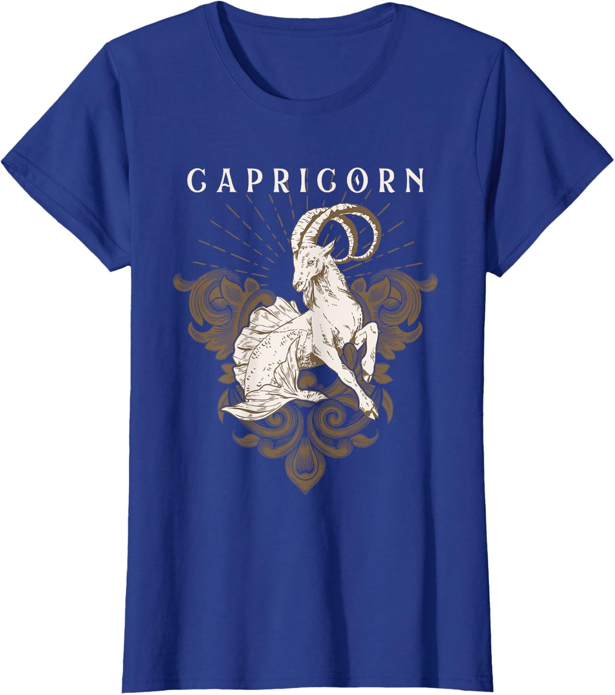 Capricorn Zodiac Sign Horoscope Astrology Birthday T-Shirt - Royal Blue