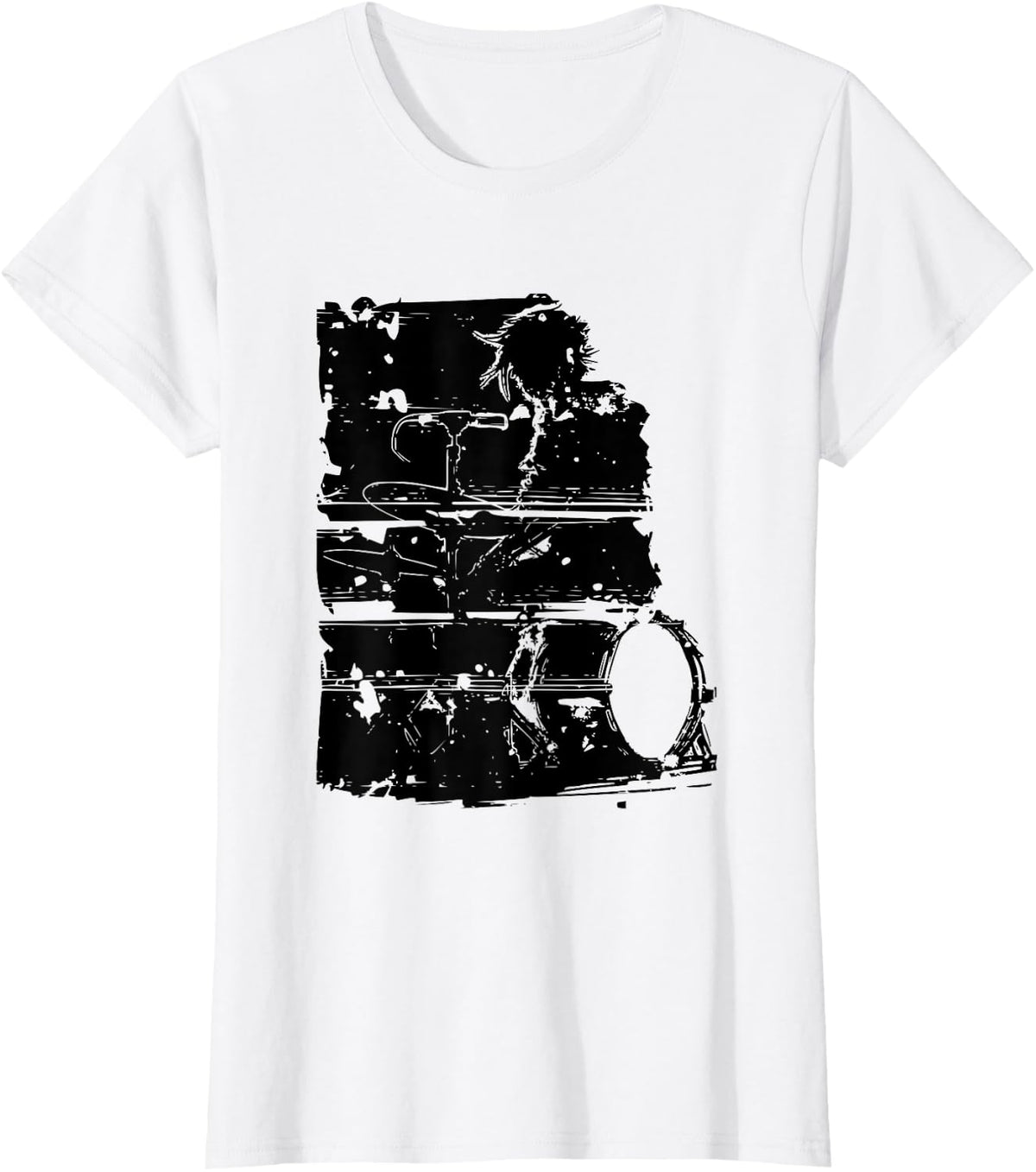 Drummer Musician Drums T-Shirt - White