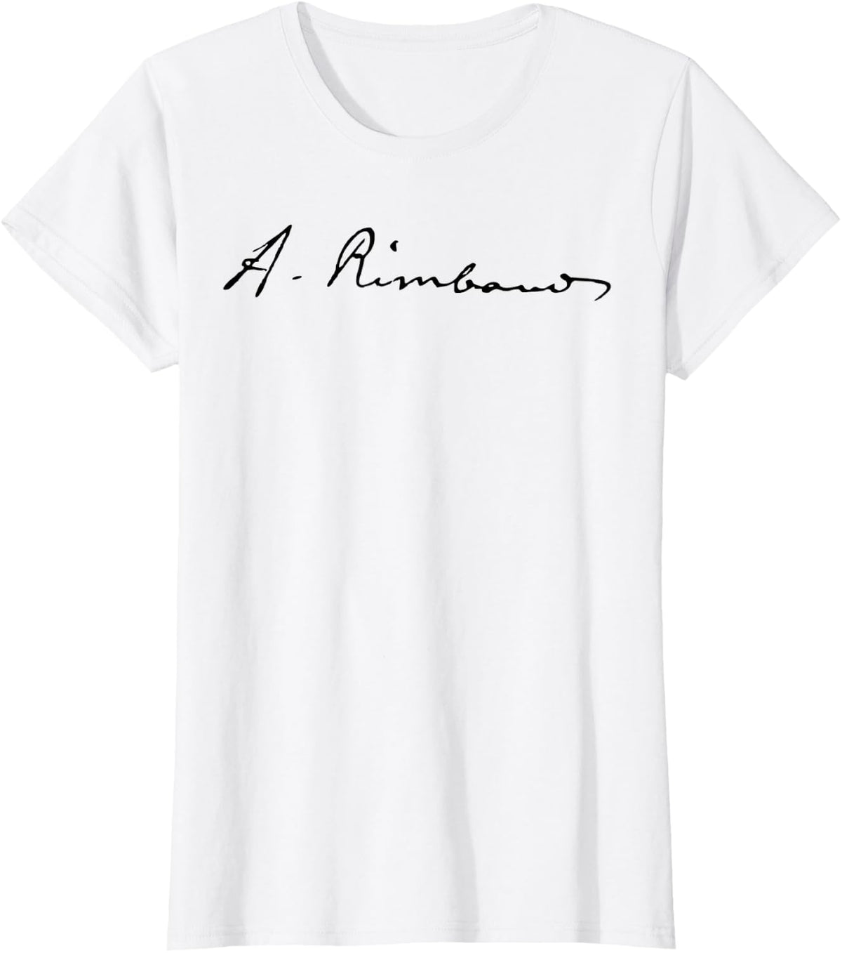 Rimbaud French poets signatures french teacher T-Shirt - White