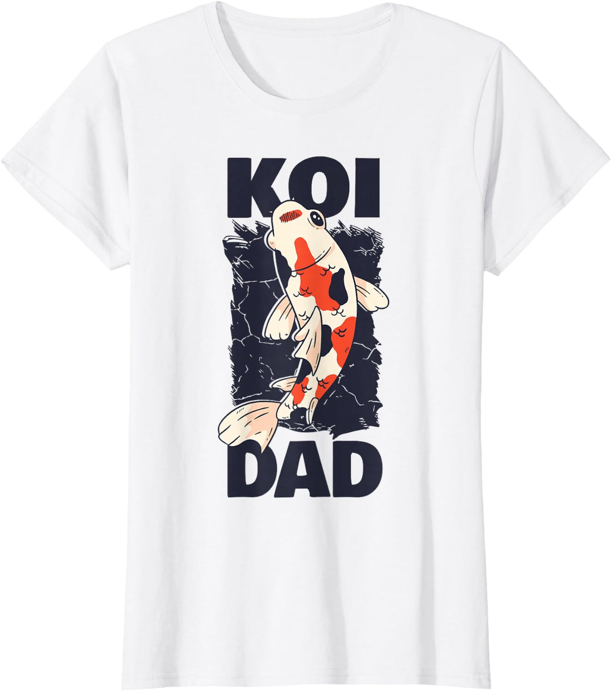Father Koi Keeper Dad Koi Aquaristics Daddy Koi T-Shirt - White
