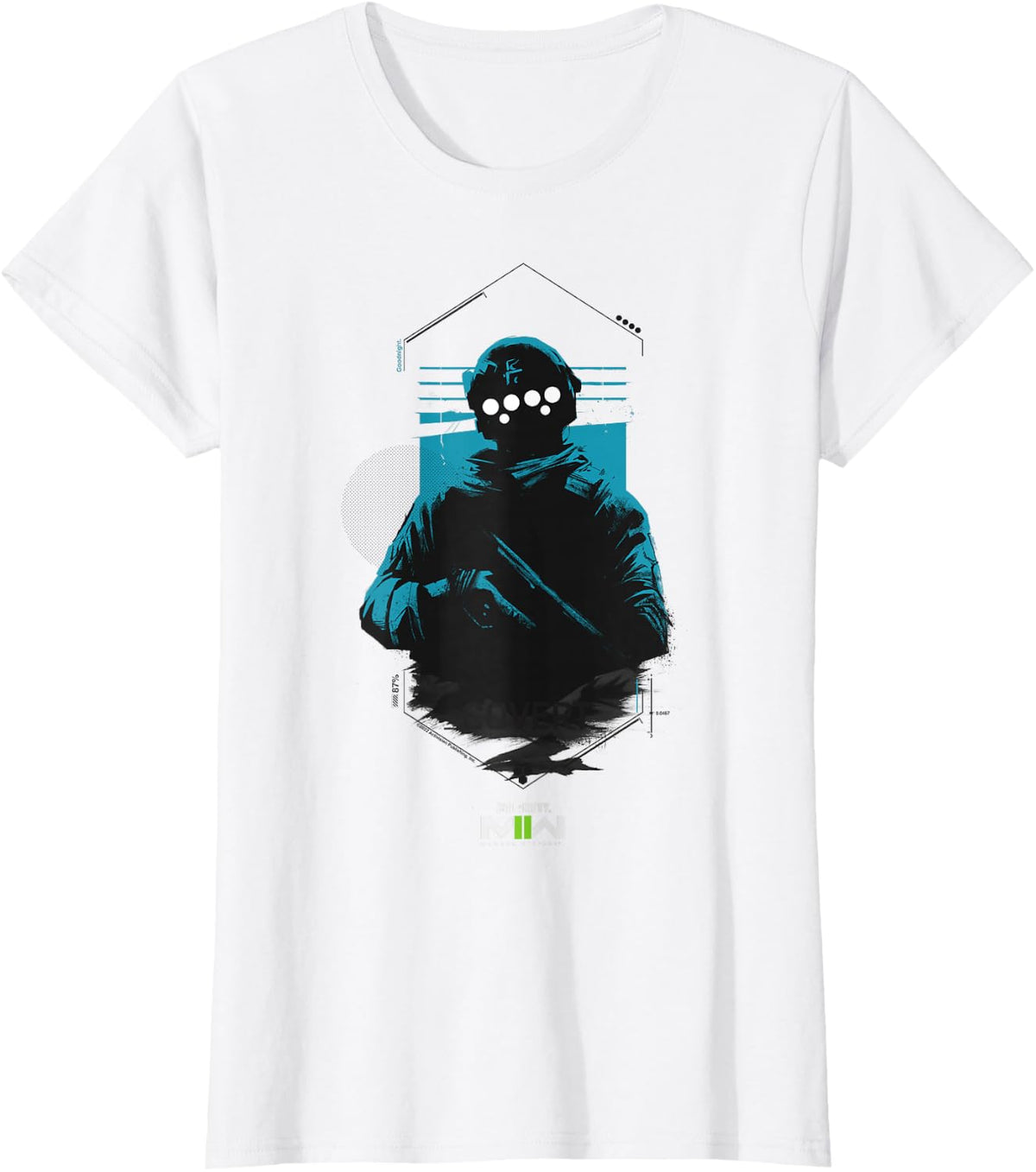 Call of Duty: Modern Warfare 2 Covert Soldier Portrait T-Shirt - White