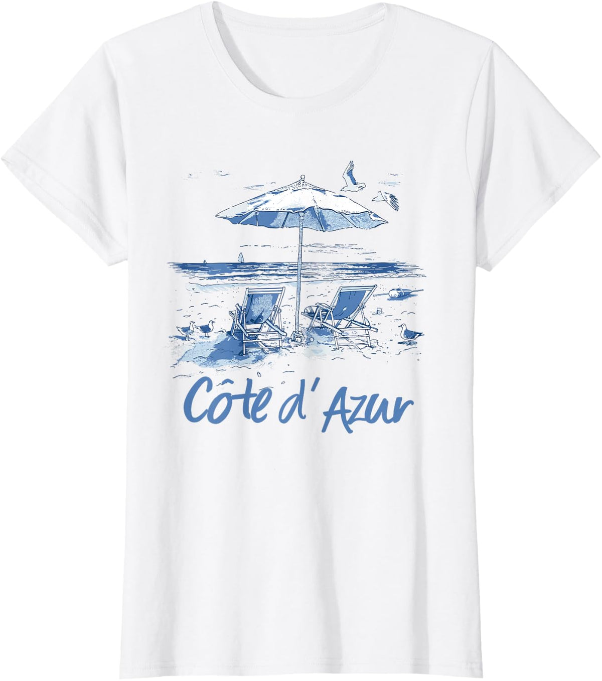 The French Riviera is the Celebrity Hotspot of France T-Shirt - White