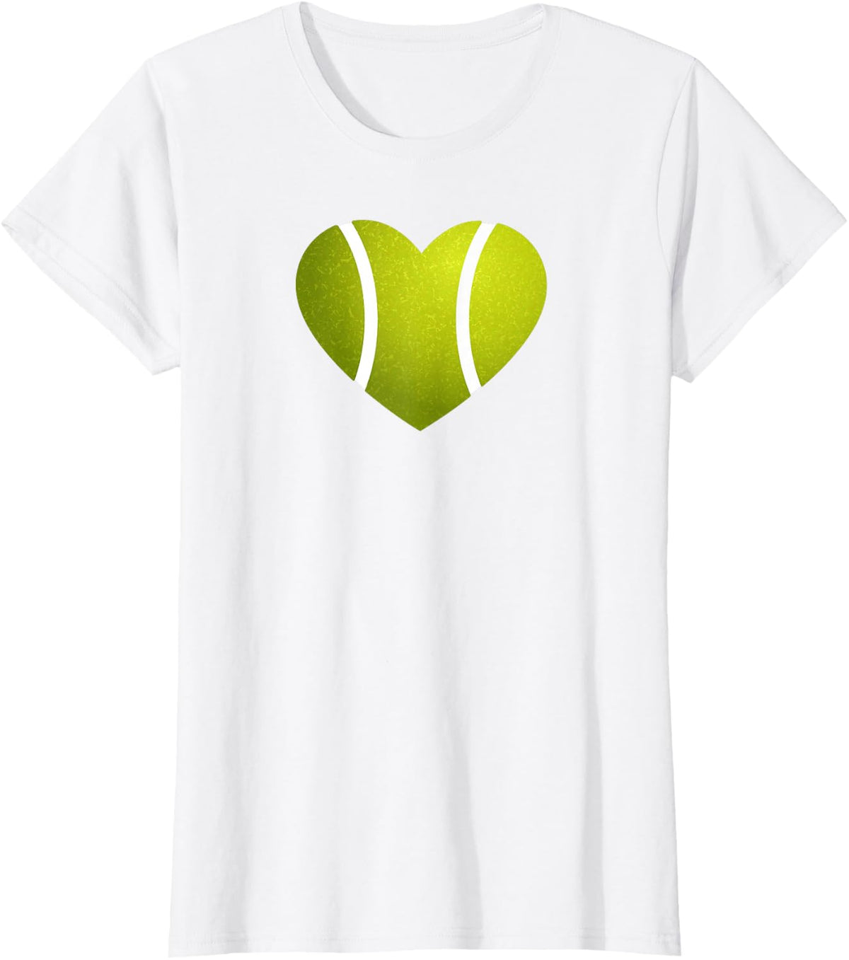 Tennis Ball Heart Tennis T-Shirt - White