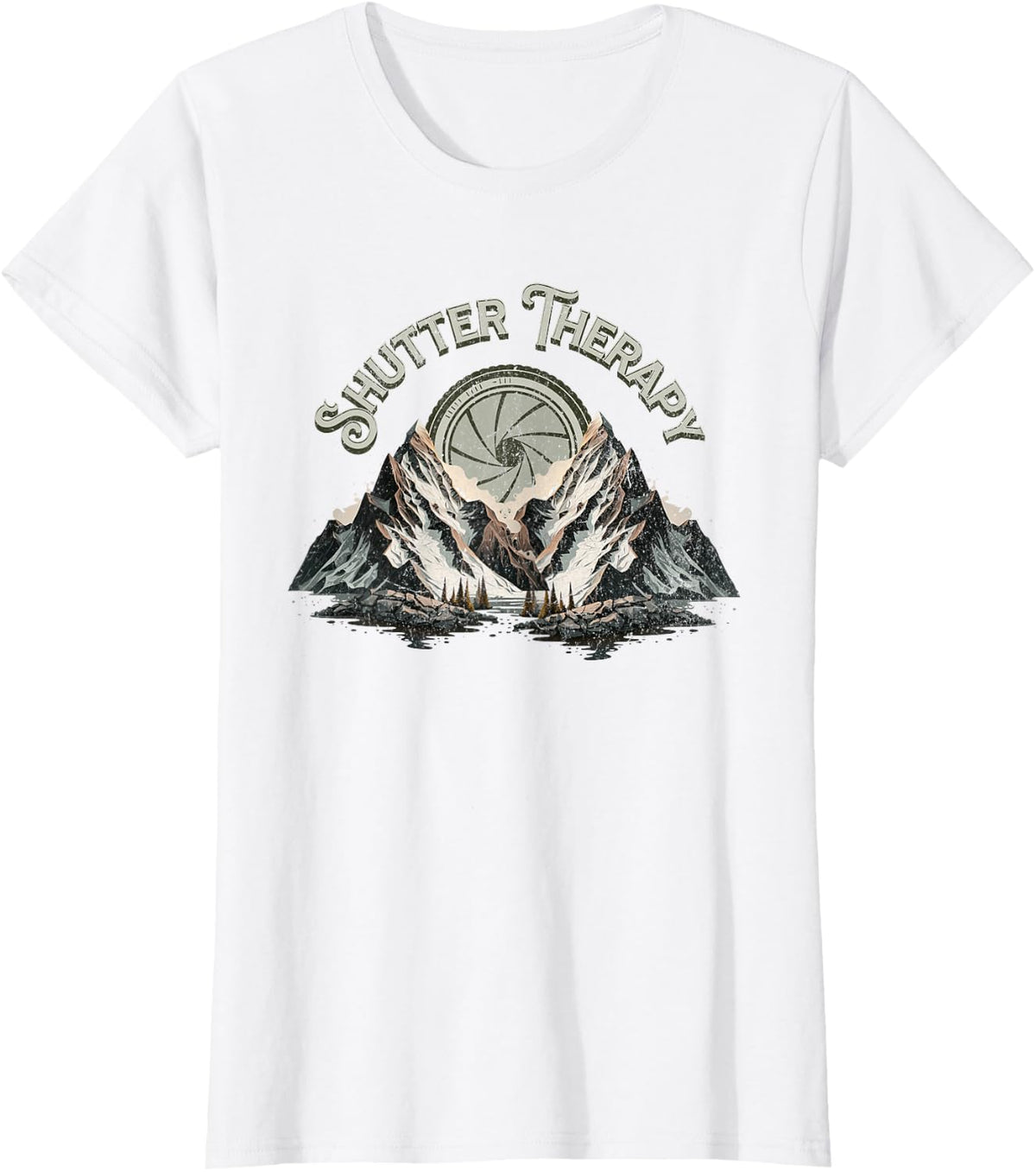 Shutter Therapy Photography Photographer 35 mm ISO Vintage T-Shirt - White