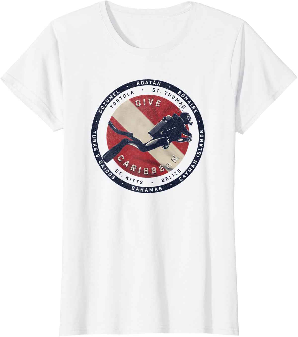 Scuba Dive Caribbean T-Shirt - White