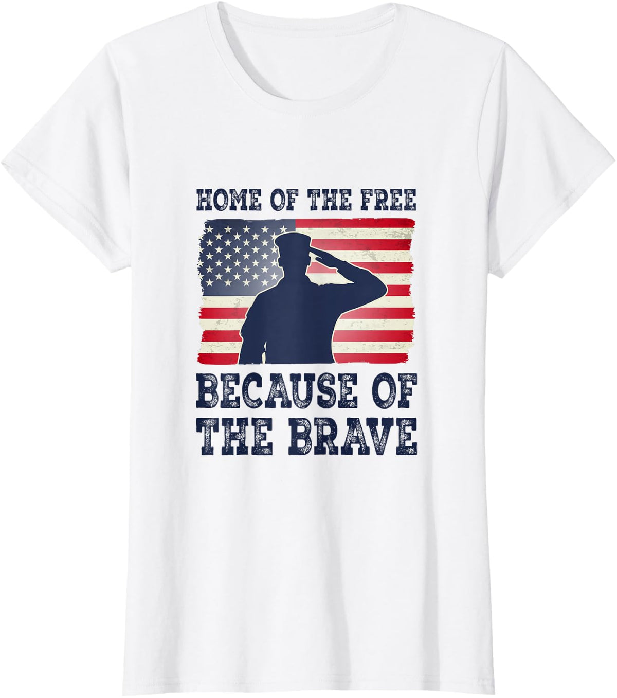Brave Soldier Kneeling Flag Memorial Day Tribute T-Shirt - White