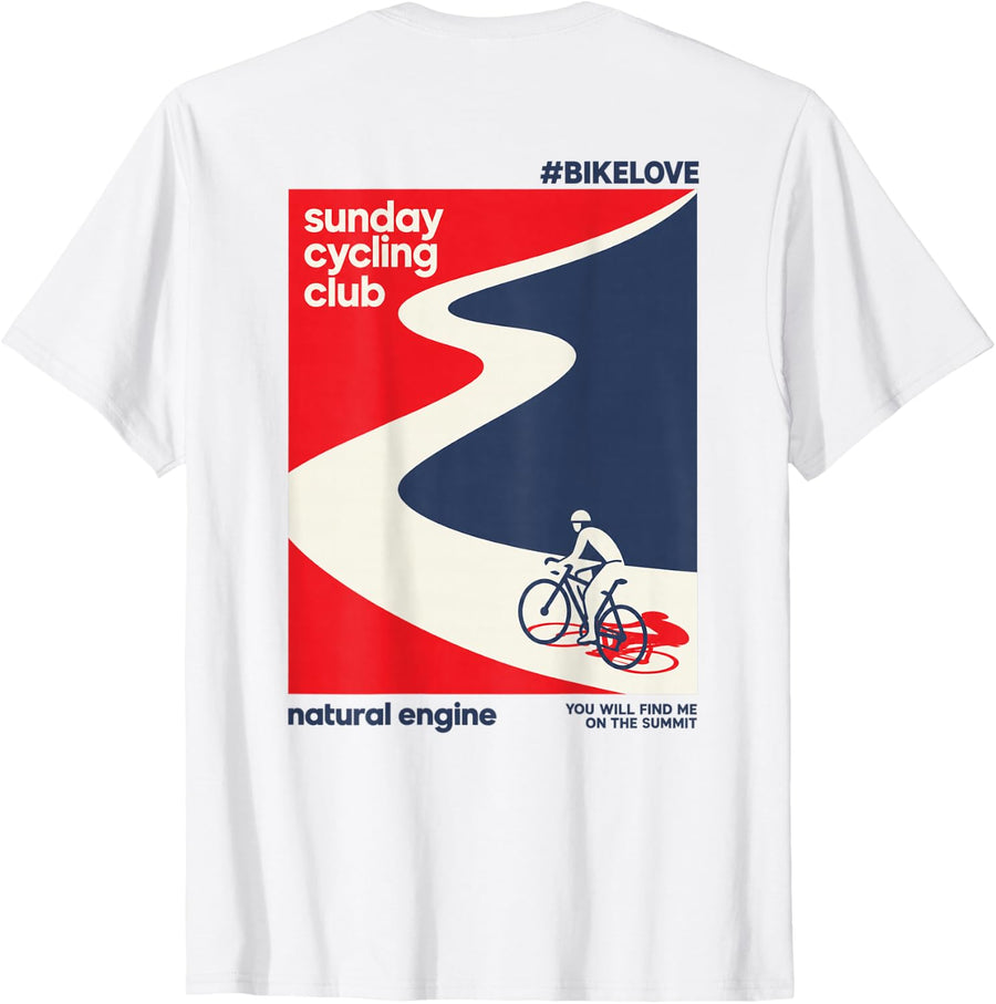 Sunday Cycling Club Vintage Road Bike T-Shirt - White