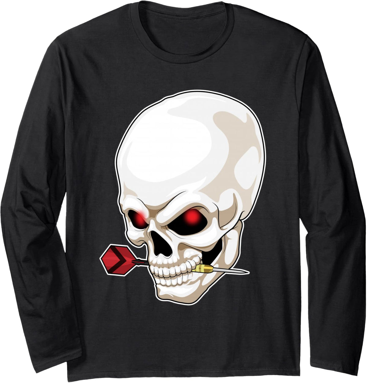 Darts Dart Sports Long Sleeve T-Shirt - Adult Unisex Black