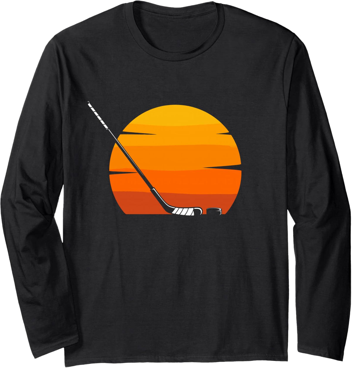 Hockey Apparel - Hockey Long Sleeve T-Shirt - Adult Unisex Black
