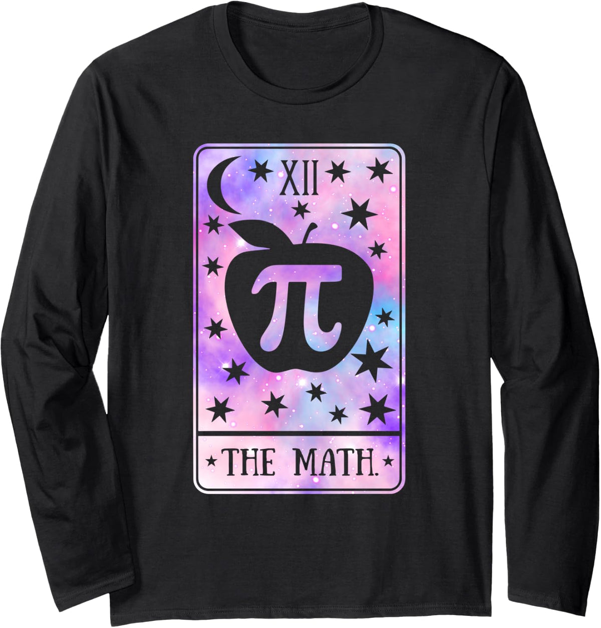 Mathematics Teacher Tarot Card Math Teacher Appreciation Long Sleeve T-Shirt - Adult Unisex Black