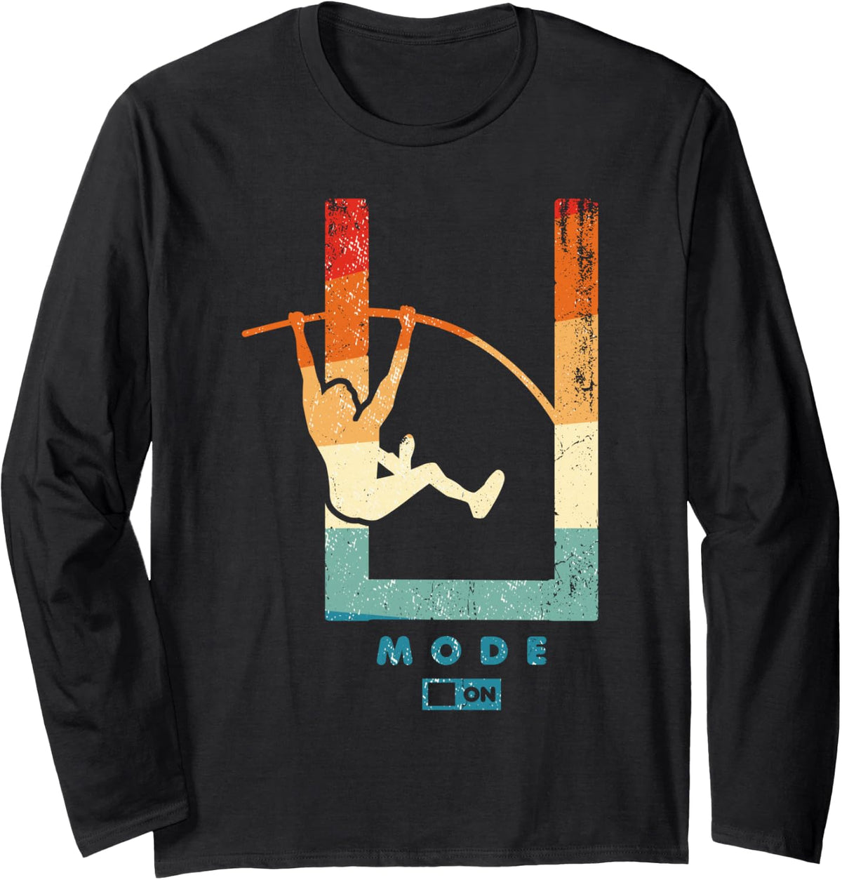 U Mode On Long Sleeve T-Shirt - Adult Unisex Black